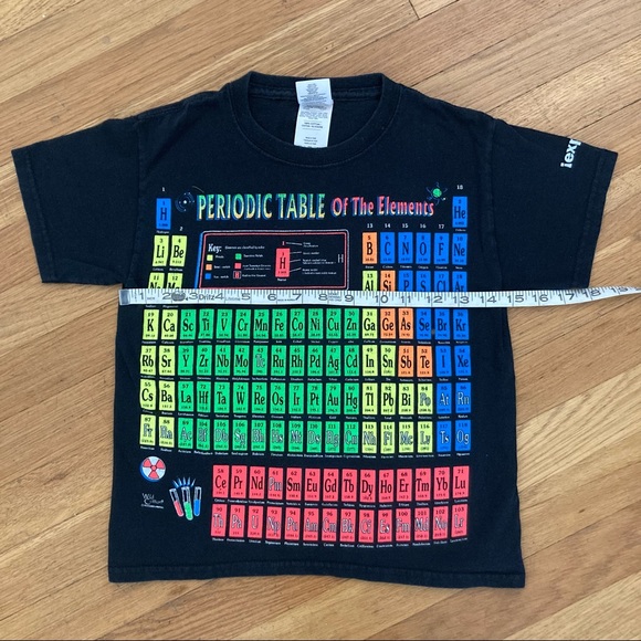 Periodic Table of Elements T-Shirt Child XS Black - Picture 9 of 12